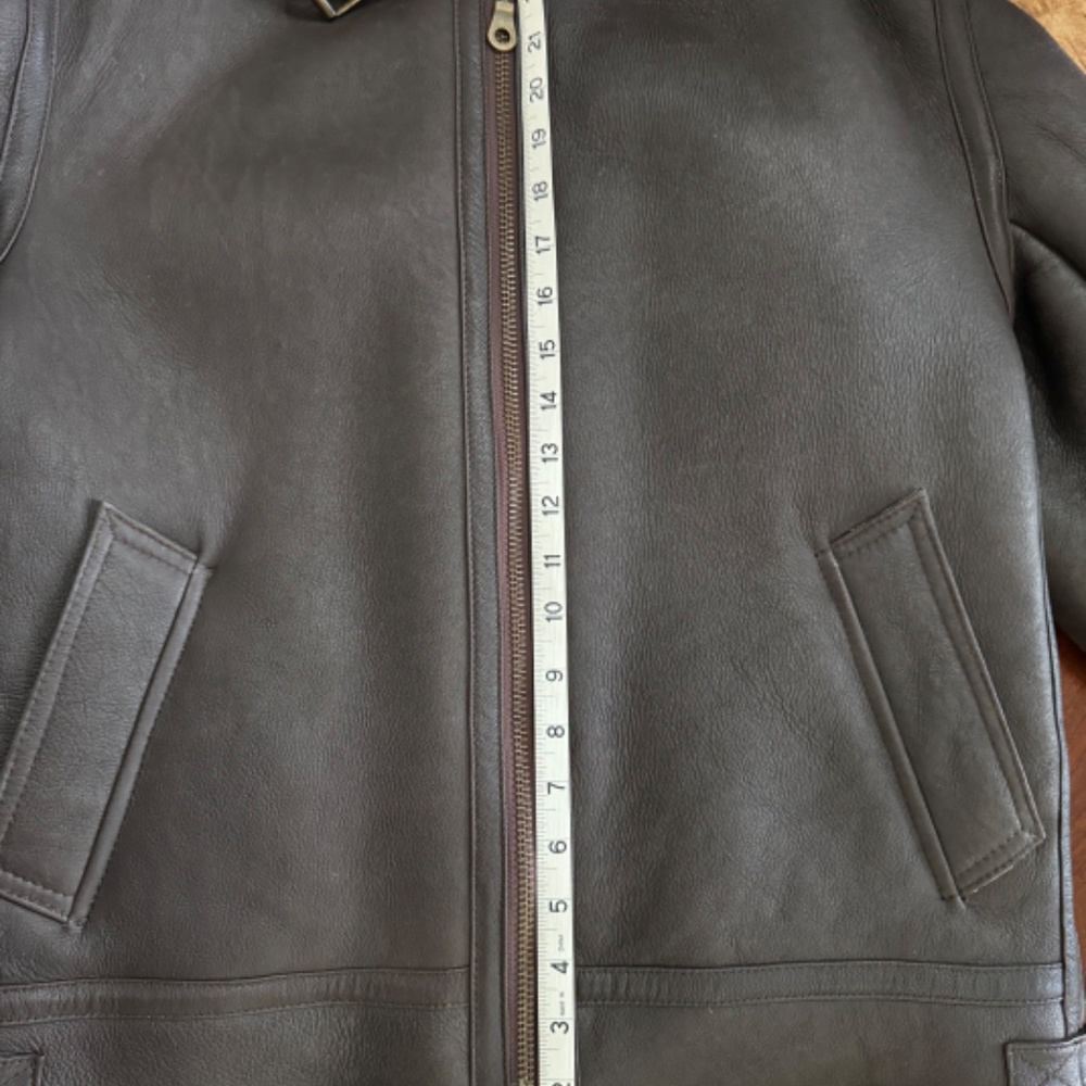 New Sheepskin Shearling B-3 Aviator/Bomber Jacket/Coat - Picture 13 of 16